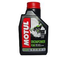 Масло MOTUL Snowpower 2Т, синтетика для снегоходов  (1литр)