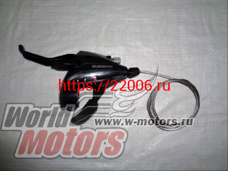 Шифтер/тормозная ручка SHIMANO Tourney EF65, левая, 3ск Шифтер/тормозная ручка SHIMANO Tourney EF65, левая, 3ск