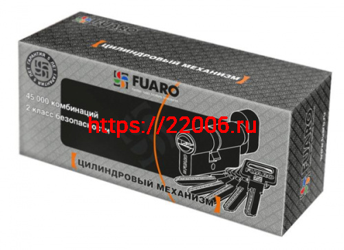 Цилиндровый механизм Fuaro (Фуаро) с вертушкой R602/68 mm (26+10+32) PB латунь 5 кл. фото 2
