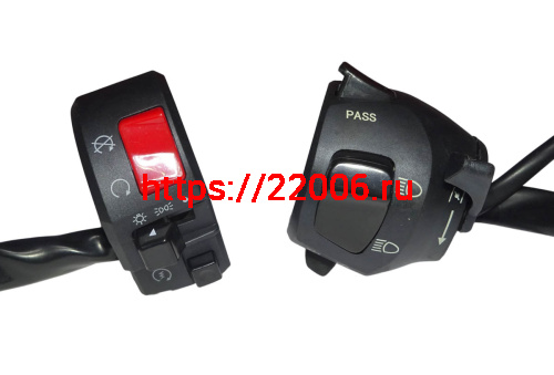 Переключатель HIRO 250 левый+правый, в сборе (T76H040102A00100+T76H040101A00100) фото 2