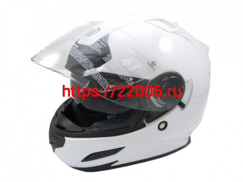 Мотошлем THH TS-44 white (XXL) с визором