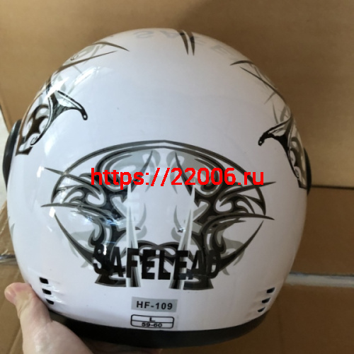 Шлем интеграл "Safelead" HF-109 NEW белый(Q09), красный(Q09), синий (Q24), черный (Q27) размер XL фото 3