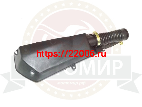 Фильтр воздушный в сборе скутер 139QMB 50/80см3, QT-4 короткий 10" фото 4