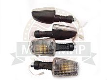 Боковой фонарь (BF-02)  квадратный белый без лампочек (ТСП) (компл. 4 шт) (Россия)