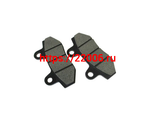 Колодки тормозные (диск, передние) TTR250, два поршня накладка 6мм