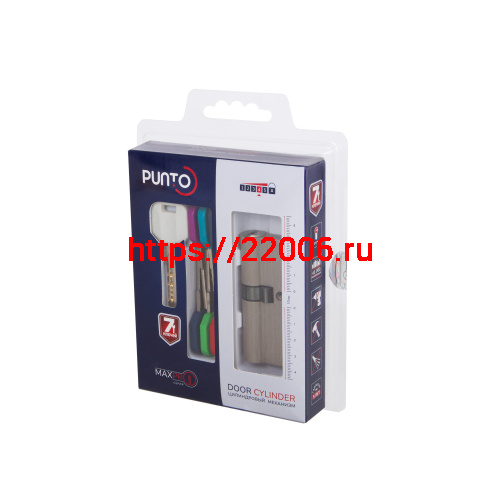 Цилиндровый Punto (Пунто) механизм MaxPro7000Key80mm(30+10+40) SN никель 7key фото 3