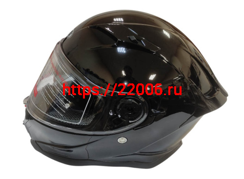 Шлем интеграл COBRA EC H153, черный глянцевый, с очками, размер M фото 4