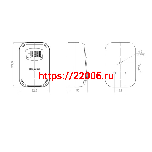 Настенная Fuaro (Фуаро) ключница-сейф кодовая PL-KEYBOX-CODE фото 2