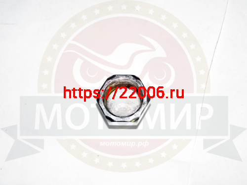 Гайка рулевой колонки Альфа, Зодиак, Нитро, TTR125  (М22*1мм) колпачковая фото 2