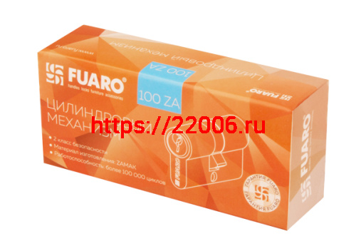 Цилиндровый Fuaro (Фуаро) механизм (100 ZA/70) 1000ZAKey70(30+10+30) CP хром 5Key фото 3