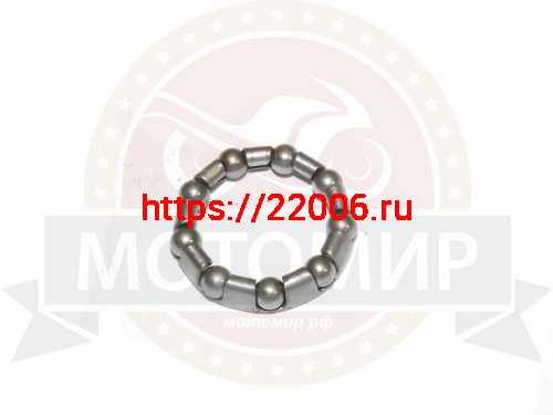 Подшипник вело кареточного узла большой, 9 шариков, 15/64" (6мм), D-35мм, JK 6514 шариковый