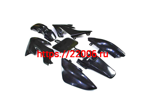 Комплект пластика для питбайка CRF50 (черный) Комплект пластика для питбайка CRF50 (черный)