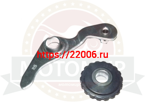 Ролик натяжителя цепи ГРМ с кронштейном 139FMB, 147FMH, 152FMI, 154FMI,  KAYO140 (ролик зубч.+рычаг)