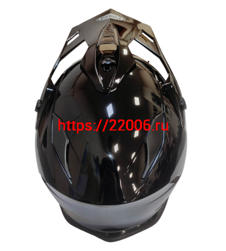 Шлем кроссовый со стеклом COBRA EC H331, белый, черный, черный-лайм, резмер M фото 4