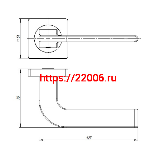 Ручка Ajax (Аякс) раздельная K.JK51.SPLINE (SPLINE JK) SN/CP-3 матовый никель/хром фото 2