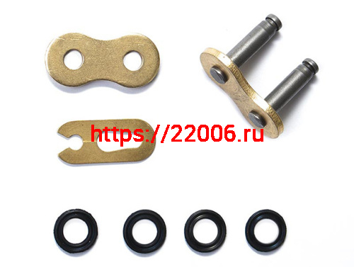 Замок цепи 428 желтый Замок цепи 428 желтый