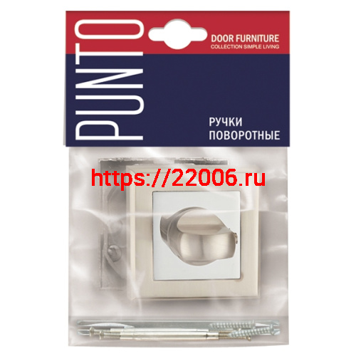 Ручка Punto (Пунто) поворотная BK6.K.QL52 (BK6 QL) GR/CP-23 графит/хром фото 2