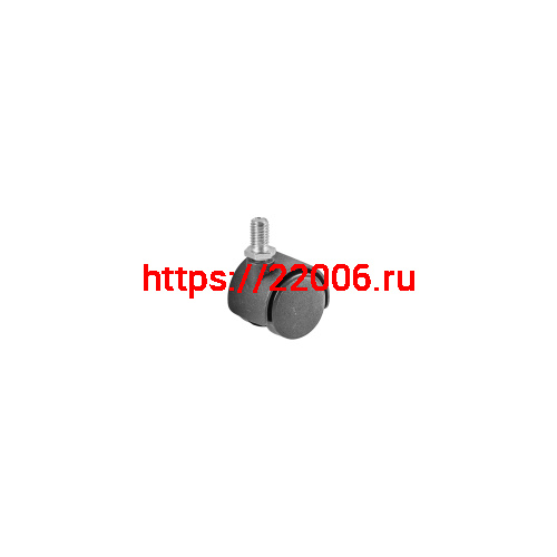 Опора Ajax (Аякс) двухколесная WL/P-30-2P/30 kg пластик, с винтом М8 фото 3