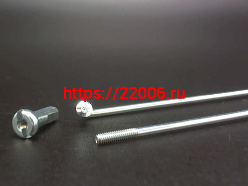 Спицы велосипедные с ниппелем 255мм (компл.-144шт)