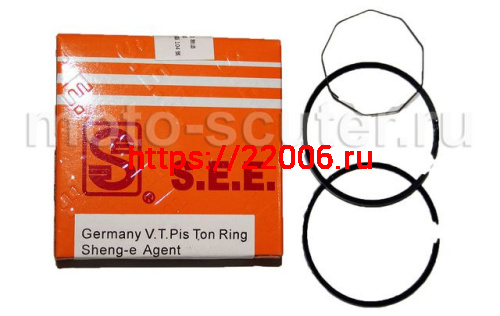 Кольца поршневые SEE 139QMB 60cc d-44 std стандартные Кольца поршневые SEE 139QMB 60cc d-44 std стандартные
