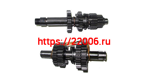 Валы КПП (первичный+вторичный) в сборе YX140 Валы КПП (первичный+вторичный) в сборе YX140