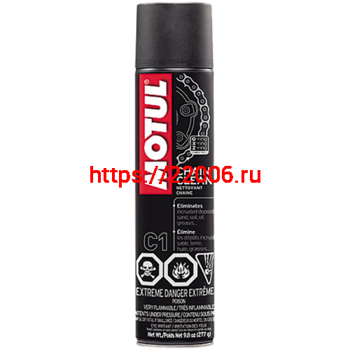 Масло MOTUL C1 Chain Clean 12*0,4ml. Очиститель цепи. 102980 Масло MOTUL C1 Chain Clean 12*0,4ml. Очиститель цепи. 102980