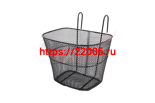 Корзина передняя с крепежом 20" (крепл. на крюках, 27х22х21см)Черная Корзина передняя с крепежом 20" (крепл. на крюках, 27х22х21см)Черная